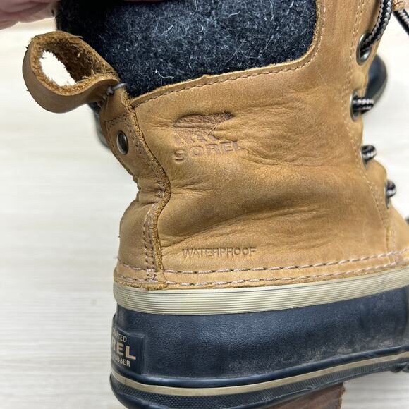 Sorel Women's Duck Boots Leather & Wool Upper (7.5) - Picture 4 of 8